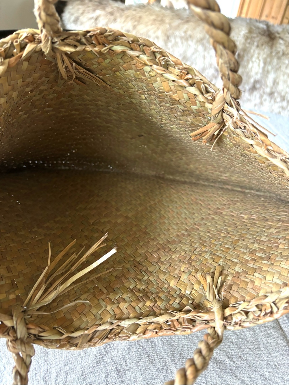 Vintage Handwoven Market Bag - Picture 3 of 6